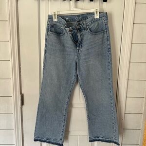 Jcrew Kick Out Crop Jeans Size 28 Medium Wash Festival Spring Break Retro